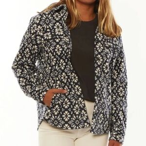 Sisstrevolution Molay ECozy Fleece-Starlight XS Shacket Navy White Cozy Surf New